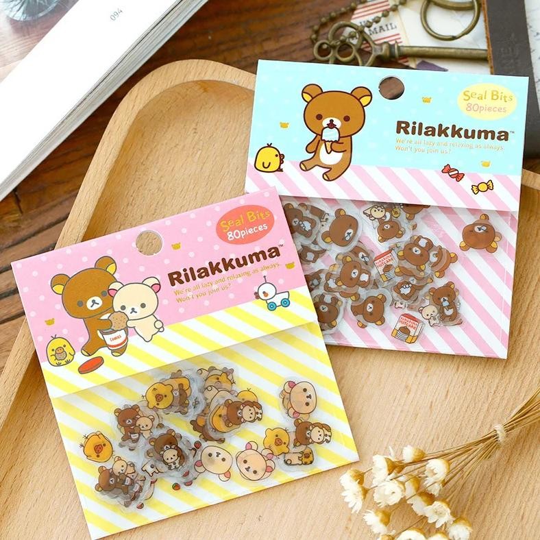 

Pvc Cute Mohamm Bear Rilakkuma Diary Cute Japanese Travel Adhesive Decorative Album Stickers Scrapbooking Stationery