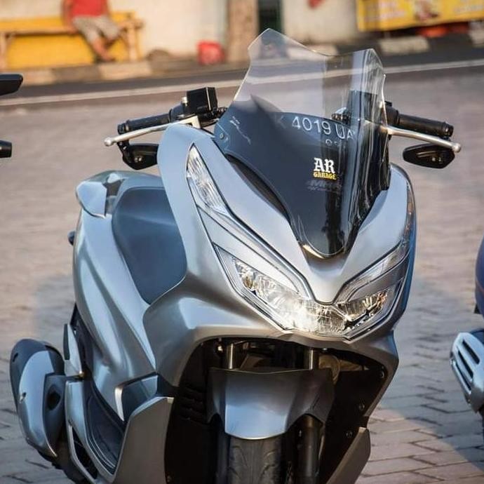 Windshileld Visor TwoTone Carbon Honda Pcx -150 Lokal MHR Best Quality