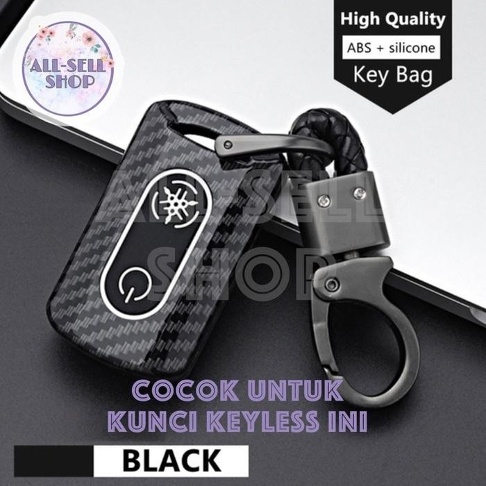 Pe Cover Remote Kunci Smart Key Motor Yamaha Nmax Premium Keyless Carbon