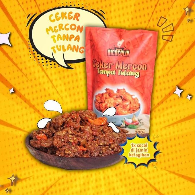 

JH8 Dicocolin Ceker Mercon Tanpa Tulang Netto 200gram