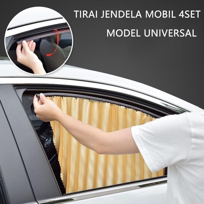 Op Premium Sunshade Tirai Magnet Gorden Hordeng Kaca Jendela Mobil Sigra
