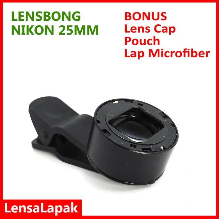 Lensbong Prosumer Lensa Macro Makro 25mm for HP Handphone Smartphone