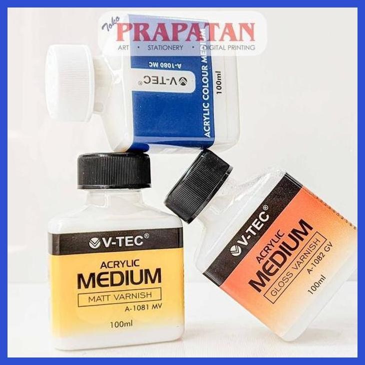 

( SEKOLAH / LUKIS ) DISCOUNT V-TEC ACRYLIC MEDIUM 100ML | MEDIUM CAT AKRILIK (SENI / MENGGAMBAR / ART / KERAJINAN ) GOOD QUALITY
