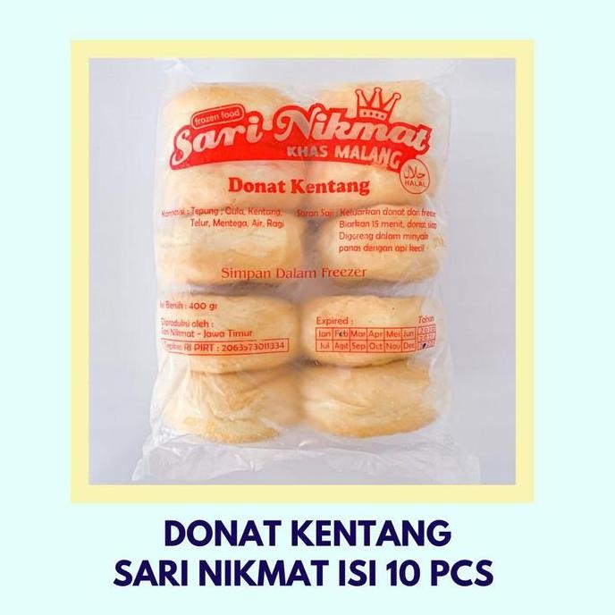 

Sari Nikmat Donat isi 10 pcs 500 gr