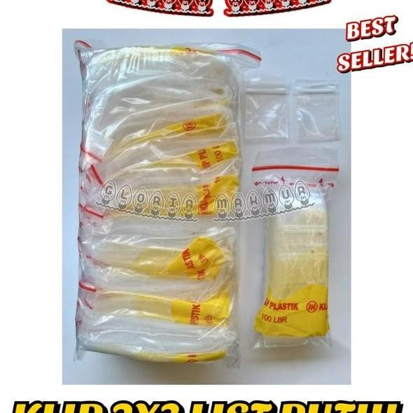 Plastik Klip 2X3 List Putih Isi 1 Lembar