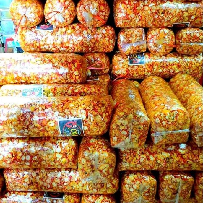 

Kerupuk Seblak Kering Snack Cemilan 1kg - Rasa Kencur Pedas Nampol - Krupuk
