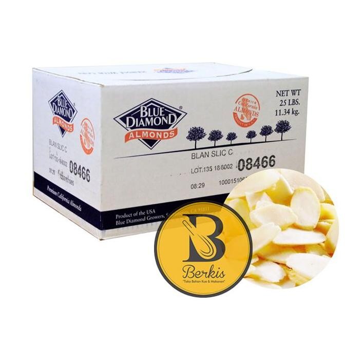 

Blue Diamond Almond Slice 100 Gr ; Kacang Almond Potongan Tipis