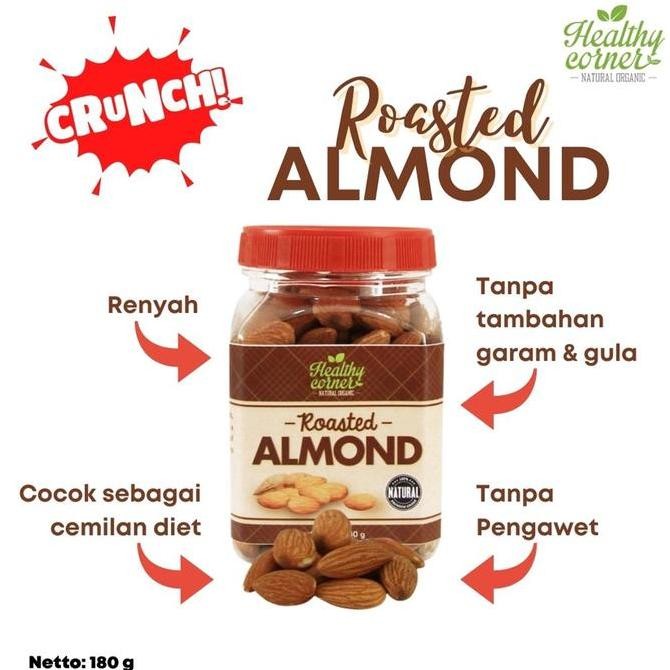 

Roasted Almond ( Kacang Almon Panggang Tanpa Gula Garam ) - 180 gr
