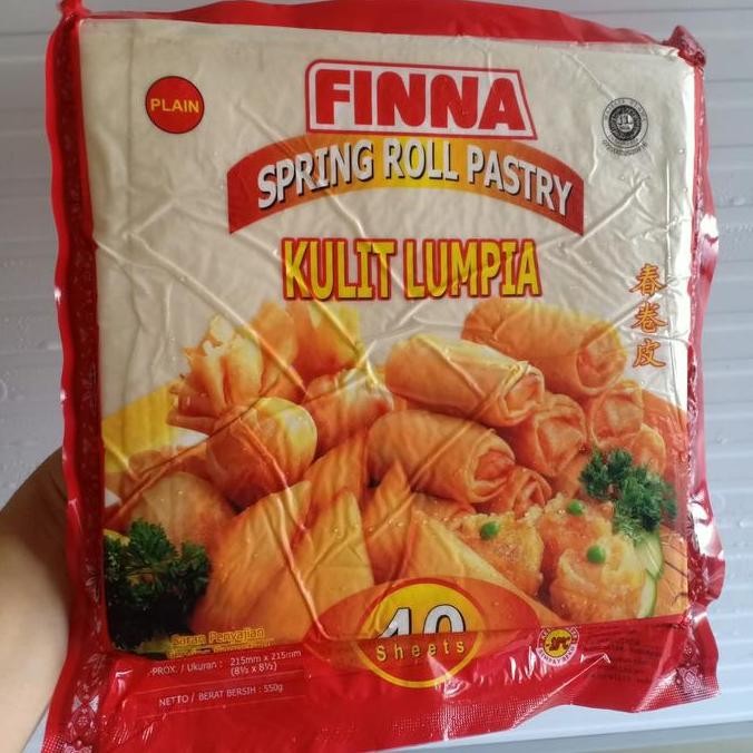 

Kulit Lumpia Finna 21,5 cm x 21,5 cm 40 lembar 550 gram