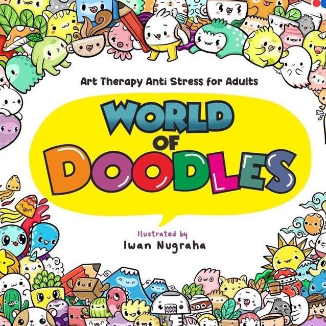 

Colng Book World Of Doodles Buku Mewarnai Dewasa Art Therapy