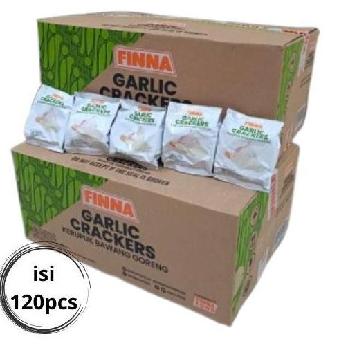 

1 Karton Krupuk Finna Bawang Garuda 120 pcs Halal Asin Gurih GRATIS ONGKIR goreng crackers Food Snacks Cemilan Kering Makanan