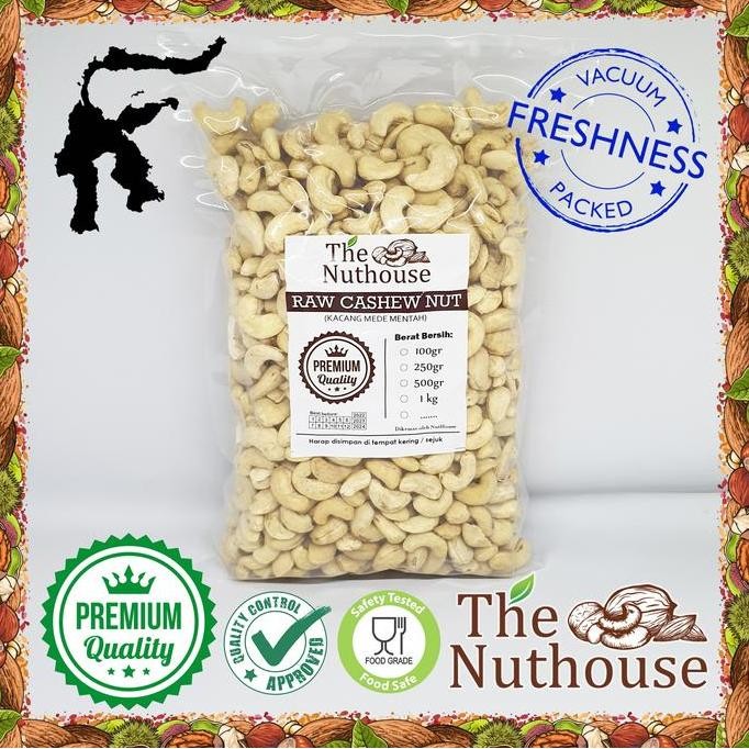 

500gr Cashew Nut RAW Whole / Kacang Mede Mente Mentah Utuh