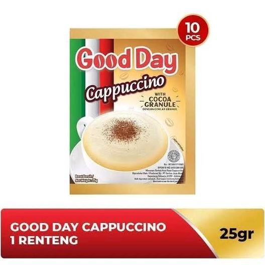 

Good Day Cappuccino 10 Sachet 25grm Coffee Kopi Sachet