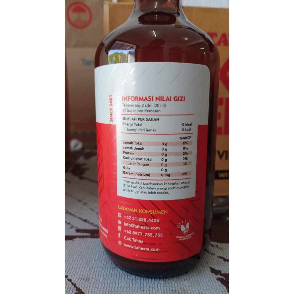 

JH8 Cuka Apel Tahesta 320ml Cuka Kesehatan Kemasan Baru