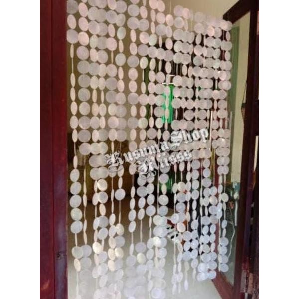 Terlaris Tirai Kerang Simping / Full Kerang Simping/Free Gantungan NS