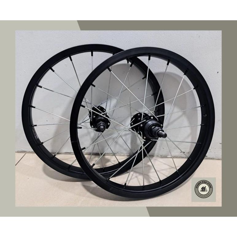 Murah Wheel Set Sepeda Ukuran 16 Velg Jadi Pelk Jadi 16 Velg 16 Siap Pakai Wheel Set Sepeda Lipat Bm