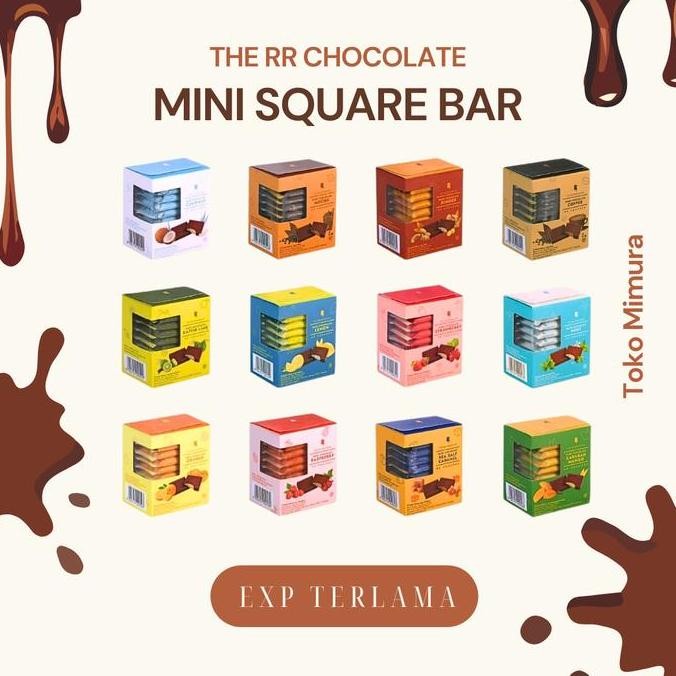 

The RR Chocolate Square 9gr x 10pcs Dark Cokelat Premium EXP TERLAMA