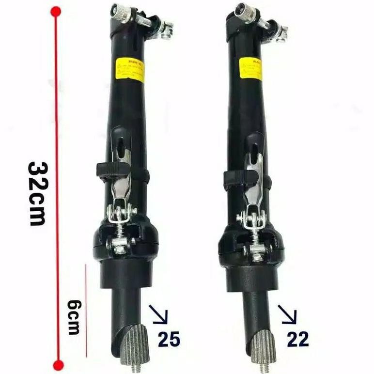 Murah Handle Post Tiang Stang Sepeda Lipat Insert Standar 22,2 Dan Insert Oversize 2,4 Model Fork Dr