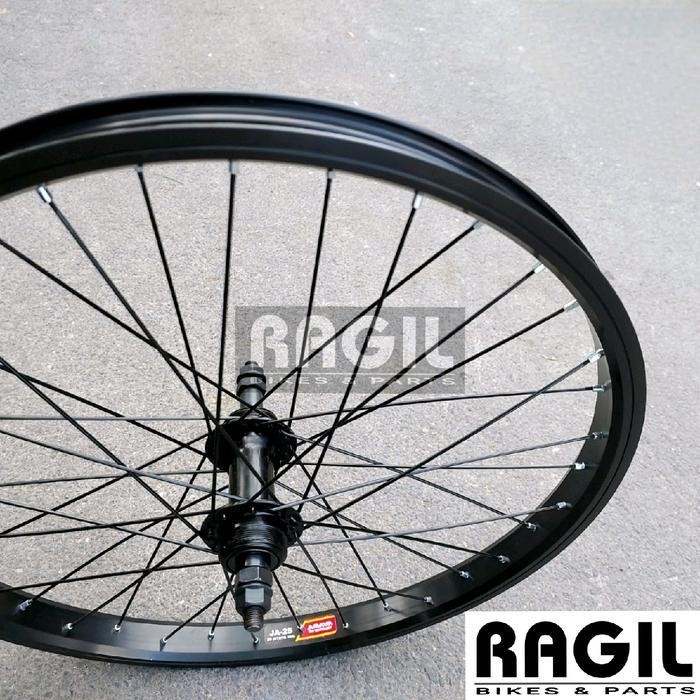 Wheelset Sepeda 20 Inch Araya Ja25 Lubang 36 Hole 36H Velg Rim Rims Hub Freehub Jari Roda Bmx Lipat 