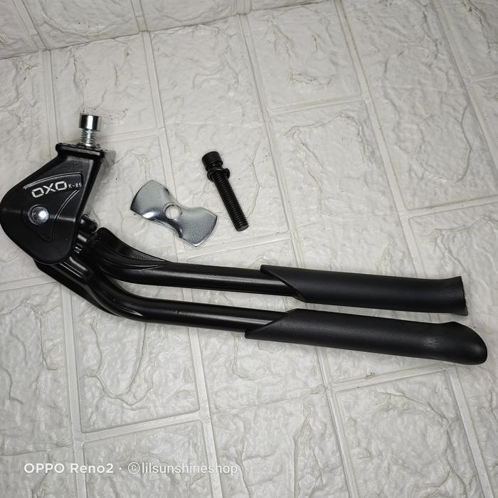 Jagang Standar Tengah Model Kaki 2 Alloy Adjustable Oxo Untuk Sepeda Mtb Federal Lipat Minivelo Orig