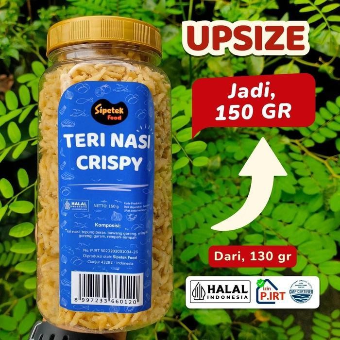 

Teri Crispy Original Asin Gurih Kemasan Toples 150Gr Sipetek Food
