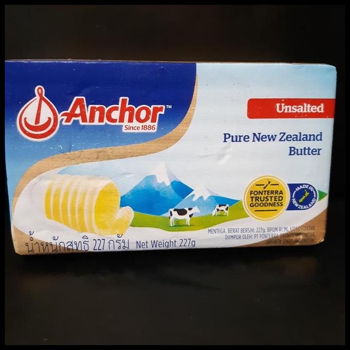 

Terlaris Butter Anchor Unsalted 227 Gr Good Quality