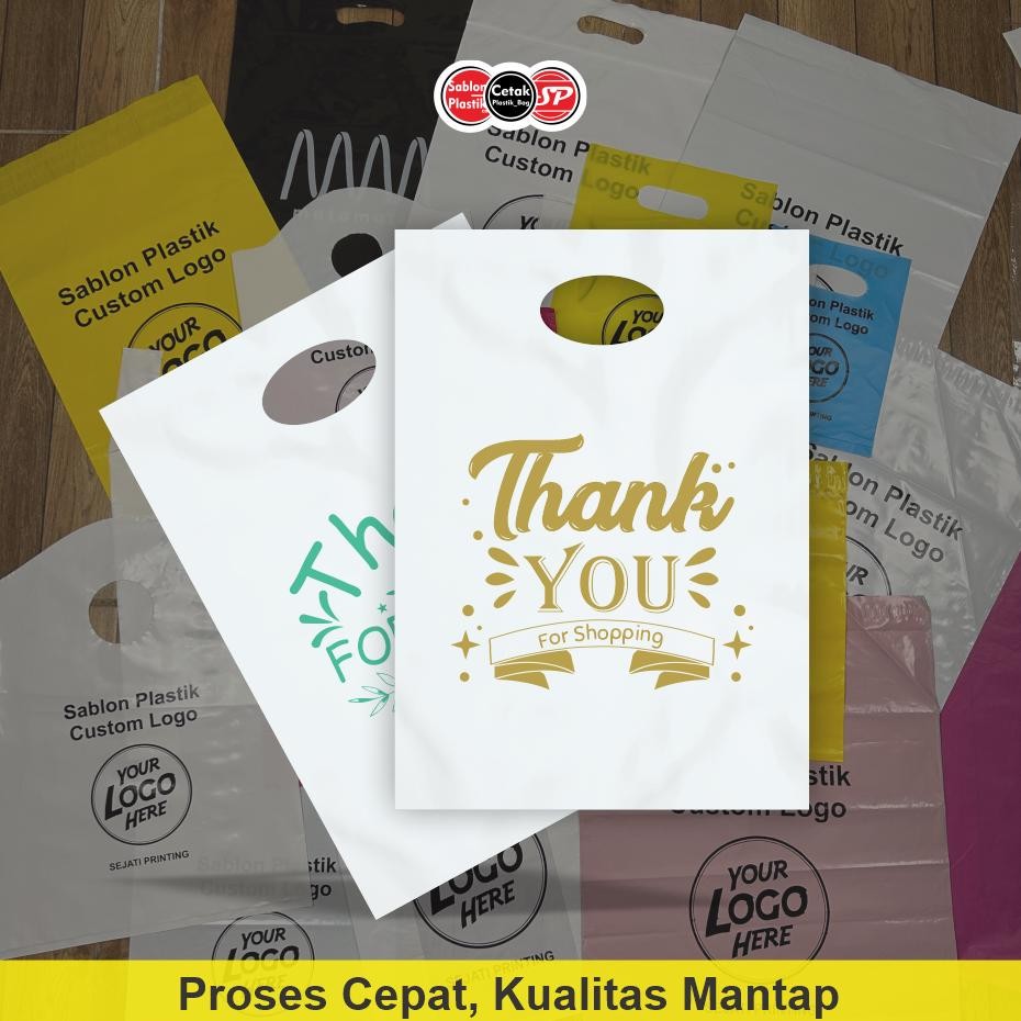 

(Isi 50Pcs Size 25 x 35) Kantong Plastik Motif Thank You | Kantong Plastik Baju Plastik Ulang Tahun | Salinan DiM