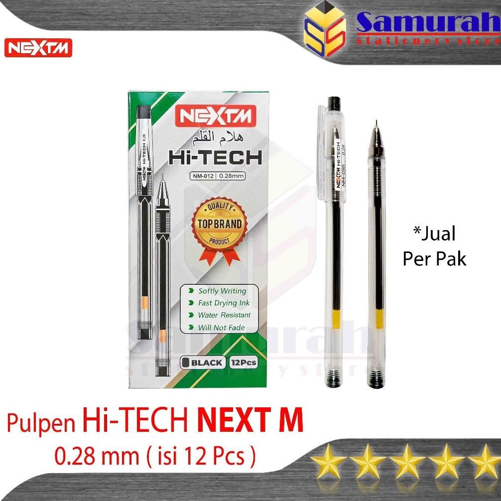 

Pulpen Next M Hitech NM 012 0.28 mm / GelPen Hi-Tech NM-012 Hitam 0,28 mm Next-M / Pena Gel Tipis Murah NextMPulpen Next M Hitech NM 012 0.28 mm / GelPen Hi-Tech NM-012 Hitam 0,28 mm Next-M / Pena Gel Tipis Murah NextM DiM