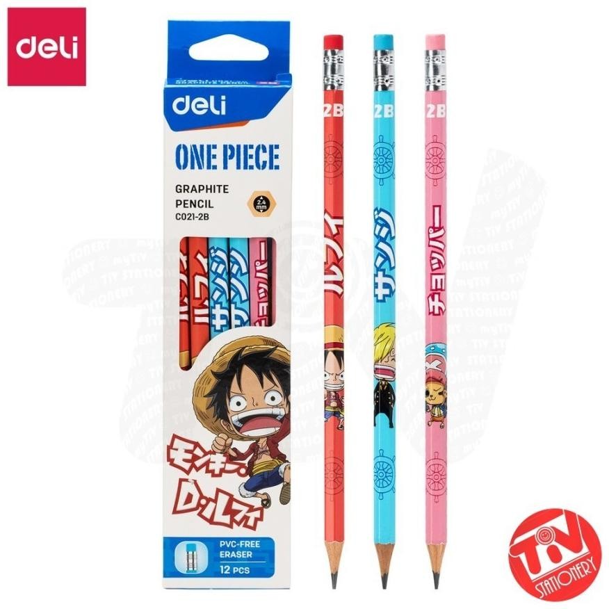 

Pensil Kayu Deli One Piece 2B +Eraser (1 pack = 12 pcs) DiM