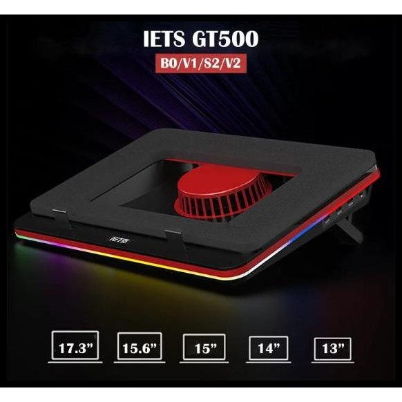 Terlaris IETS GT500 Turbo Kipas RGB, Laptop Cooling Pad Cooler Computer Best Seller