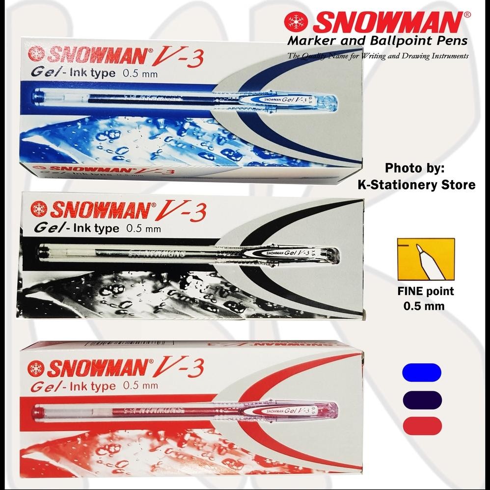 

[Lusin] Bolpen Snowman Gel Pen V-3 [Lusin] DiM