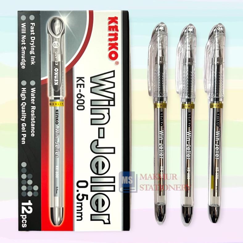 

Pulpen / Ballpoint / Pen Gell Kenko Win-Jeller KE 600 (12 Pcs) DiM