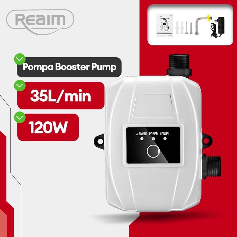 NEW Pompa Booster Pendorong Air Booster Pump Otomatis 120Watt 36L/min Mesin Pendorong Air Shower Wat