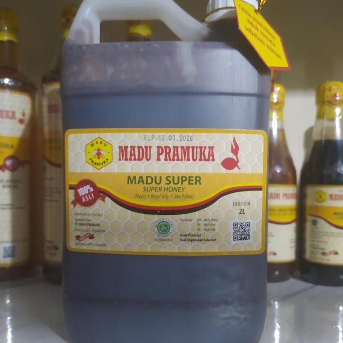 

NEW Madu Pramuka Super 2Liter ( 2000ml) / Madu super 2Liter READY