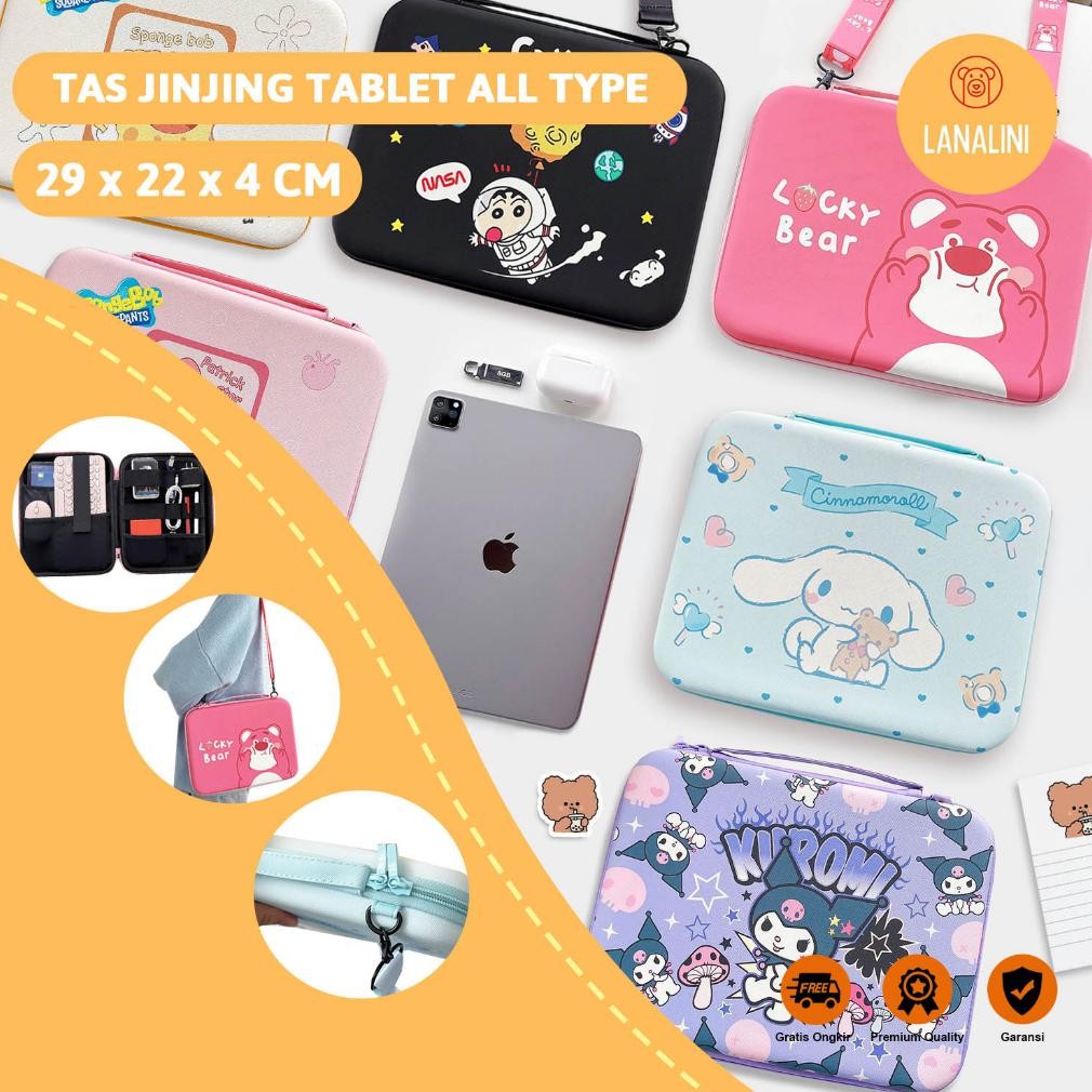 Pouch Tas Bag IPad Air Pro M4 M2 Tab Tablet Huawei Matepad Samsung Galaxy 7 8 9 10 11 inch Motif Gam