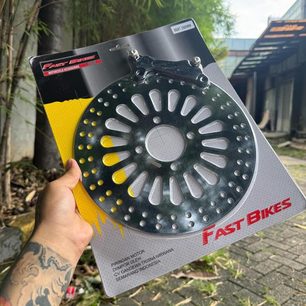 Piringan Disc Cakram Depan Fast Bikes Ultima Chrome Uk 260mm Beat Vario Scoopy
