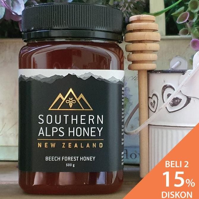 

NEW SOUTHERN ALPS RAW BEECH FOREST HONEY, 500gr, MADU HUTAN NEW ZEALAND READY
