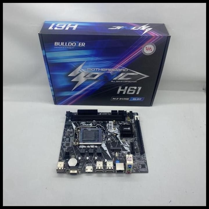 Terlaris PAKET MOTHERBOARD H61 + PROCESSOR Core i3-2120/2130 4GB DDR3 Best Seller