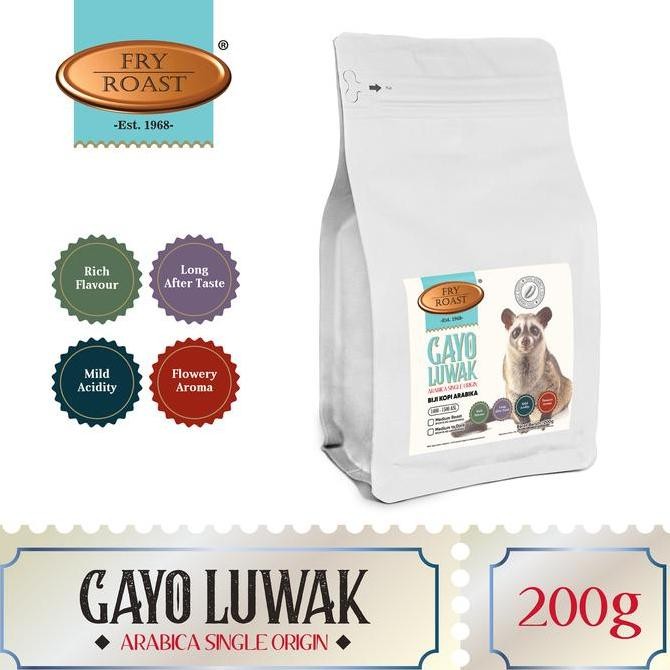 

Kopi Arabika Gayo Luwak Liar 200 Gram Biji Dan Bubuk