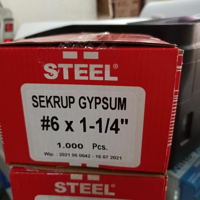 Sekrup Gipsum Sunray 6 X 1 1/4" 3Cm 1000 Pcs Skrup Gypsum