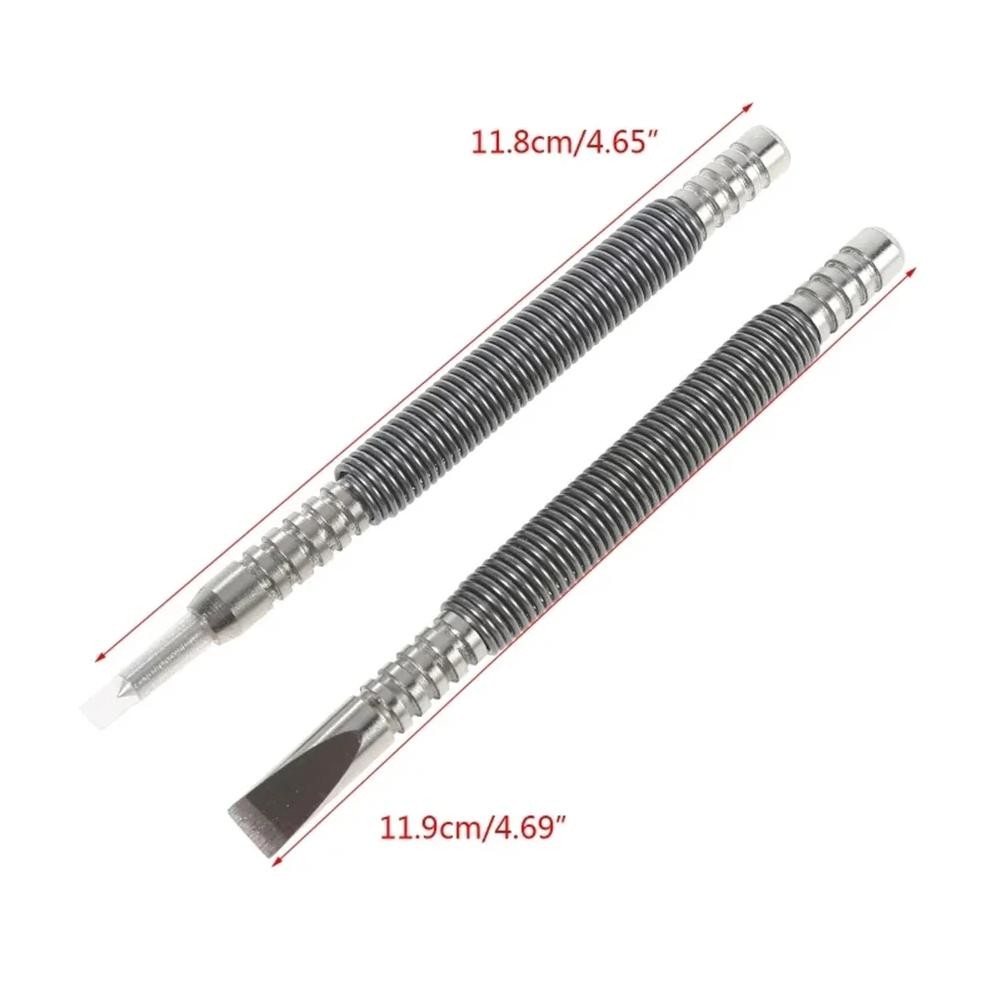 

Workshop Hammer Punch Workshop Equipment 1/8Inch & 5/16Inch 2 Pcs Double Ended Hammerless High Speed Steel Portable