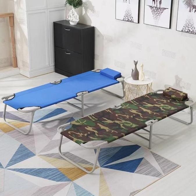 ''Terlaris" Furnibest Folding Bed Ranjang Lipat Velbed Ranjang Lipat Portable Ranjang Camping Piknik