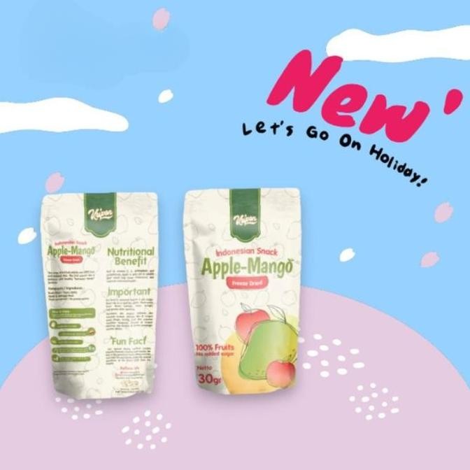 

Snack Apple Manggo Freeze Dried Buah Apel Mangga Camilan Manis Enak