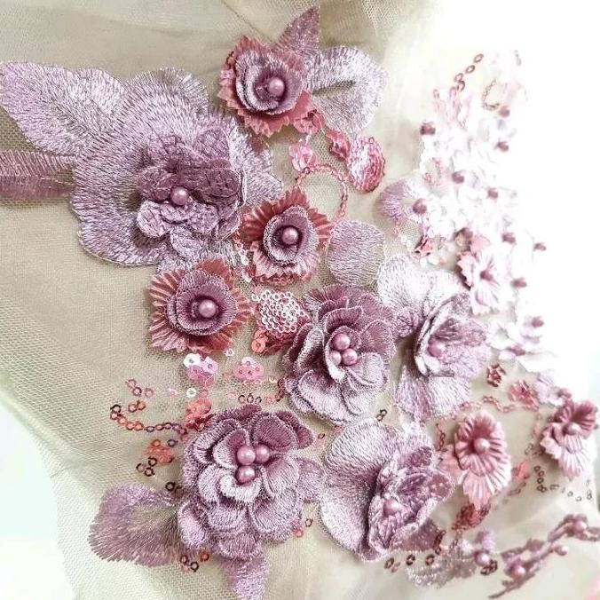 

+%+%+%] lace bordir bunga 3d import