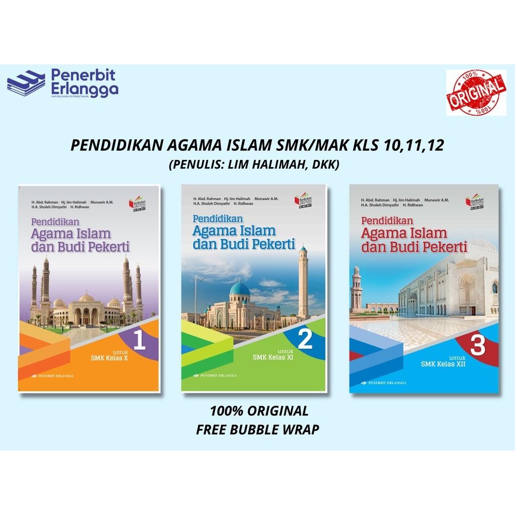 [Erlangga Official] Ppkn Smk/Mak Kelas 10 11 12 Kd17 New Best Quality 100% Original