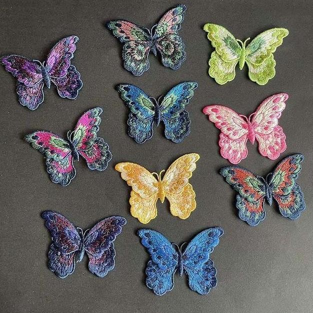

:=:=:=:=] bordir kupu 8x6cm, patch butterfly