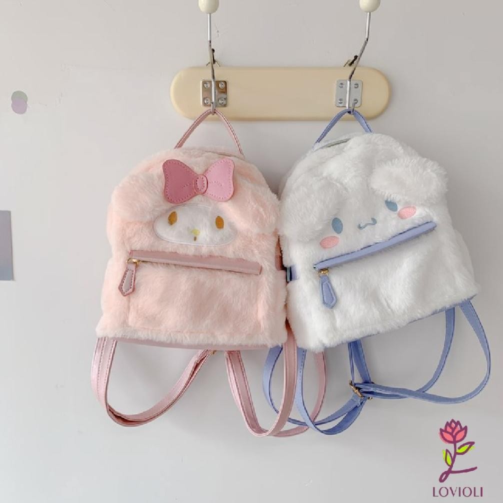 Lovioli Celine Bag Karakter Lucu Tas Ransel Bulu Premium Motif Melody Cute Fluffy Korean Stylist Tre