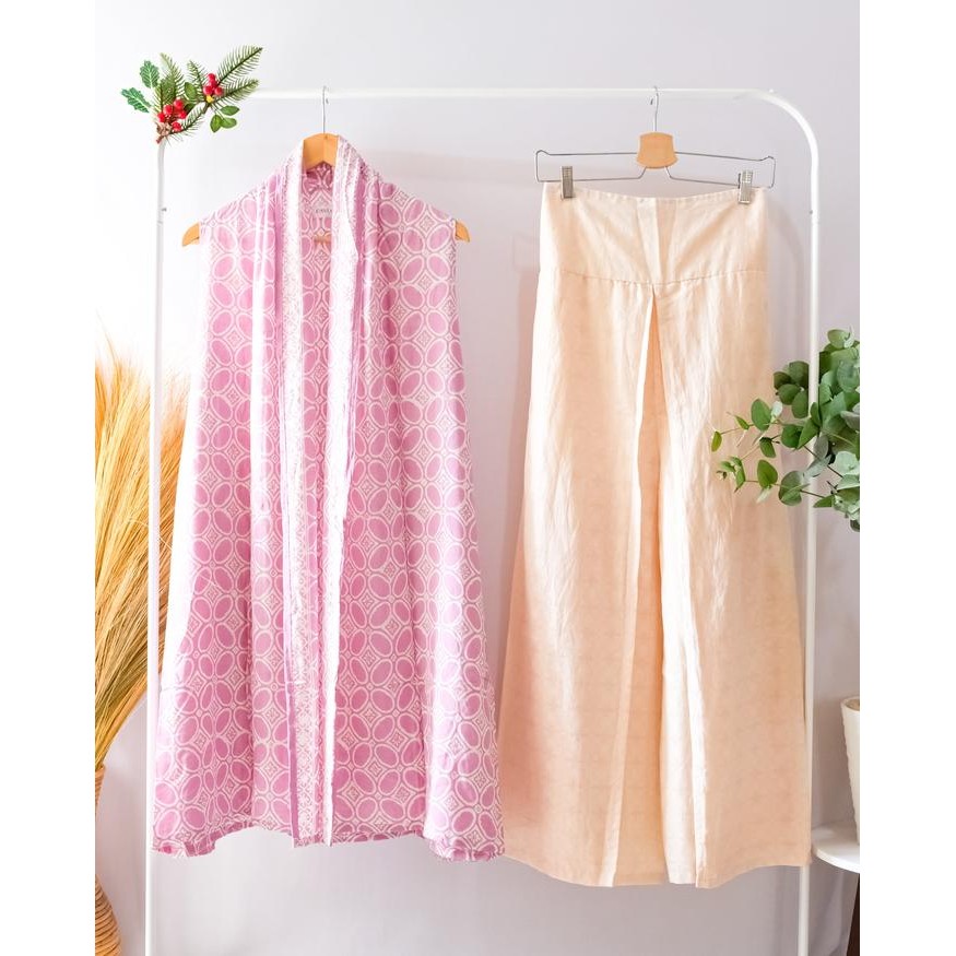 ONE SET OUTER BATIK TANPA LENGAN OUTWEAR KONDANGAN ARISAN FORMAL CASUAL ATASAN BATIK OUTER WANITA