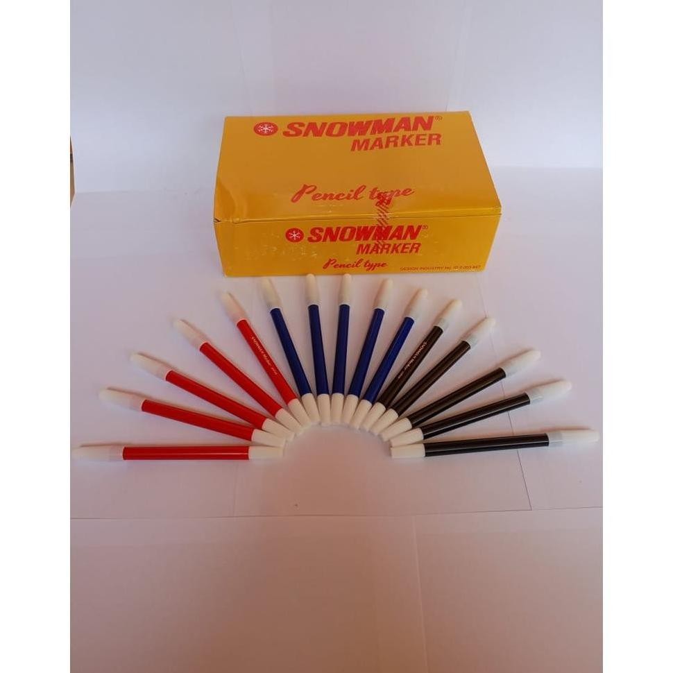 

Sale ( 100 Gram Selusin 12 Pcs ) Color Marker / Spidol Lepas Snowman Warna Kecil