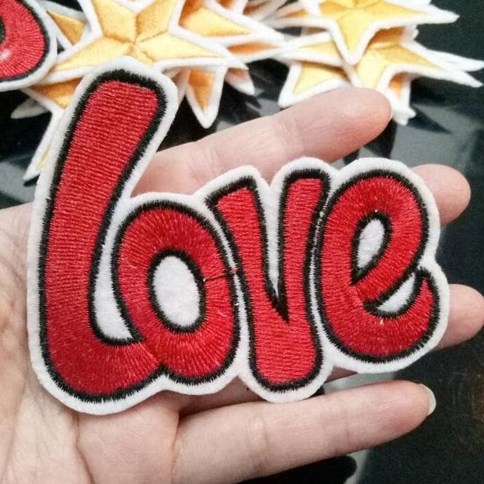 

$+$+$+$+] patch love, tulisan love, patch iron